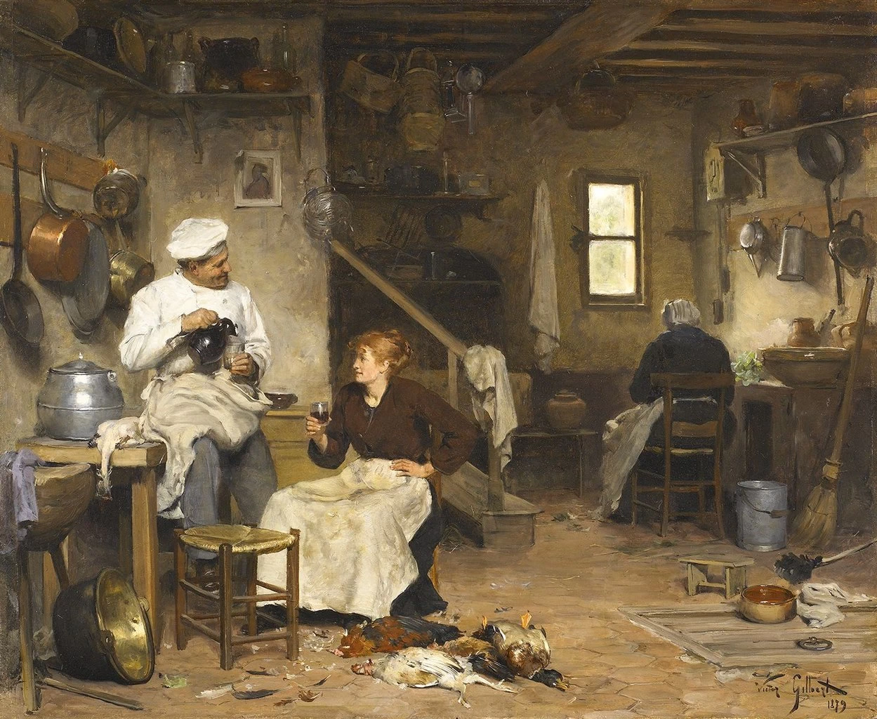 Il cuoco in cucina